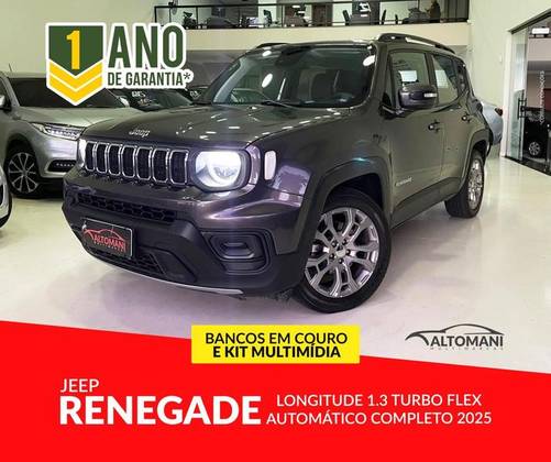 JEEP RENEGADE 1.3 T270 TURBO FLEX LONGITUDE AT6 JEEP RENEGADE 1.3 T270 TURBO FLEX LONGITUDE AT6